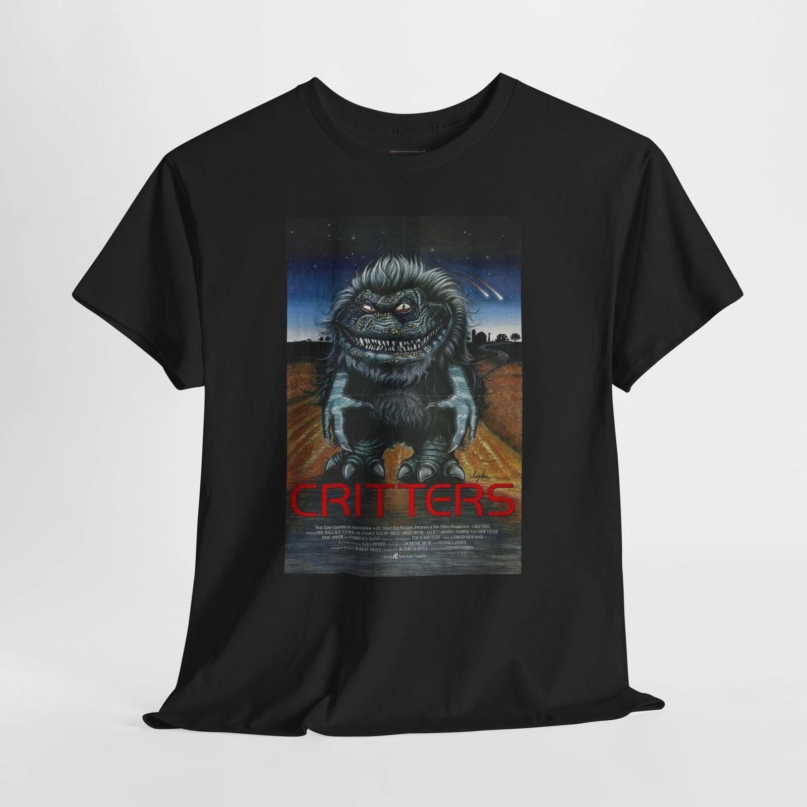 Critters 1986 Retro Movie Poster Horror Unisex Graphic T-Shirt M