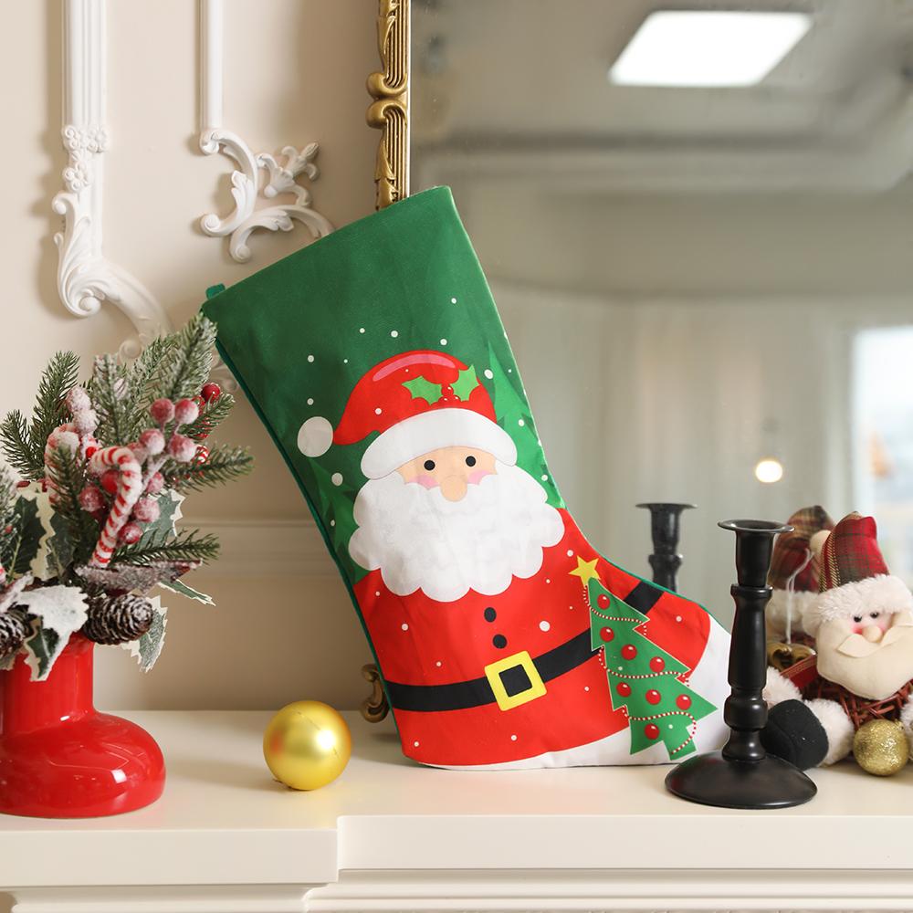 45CM Big Christmas Socks Ornaments Merry Christmas Tree Decoration for Home Decor Gift Bag Xmas Noel Navidad New Year Supplies