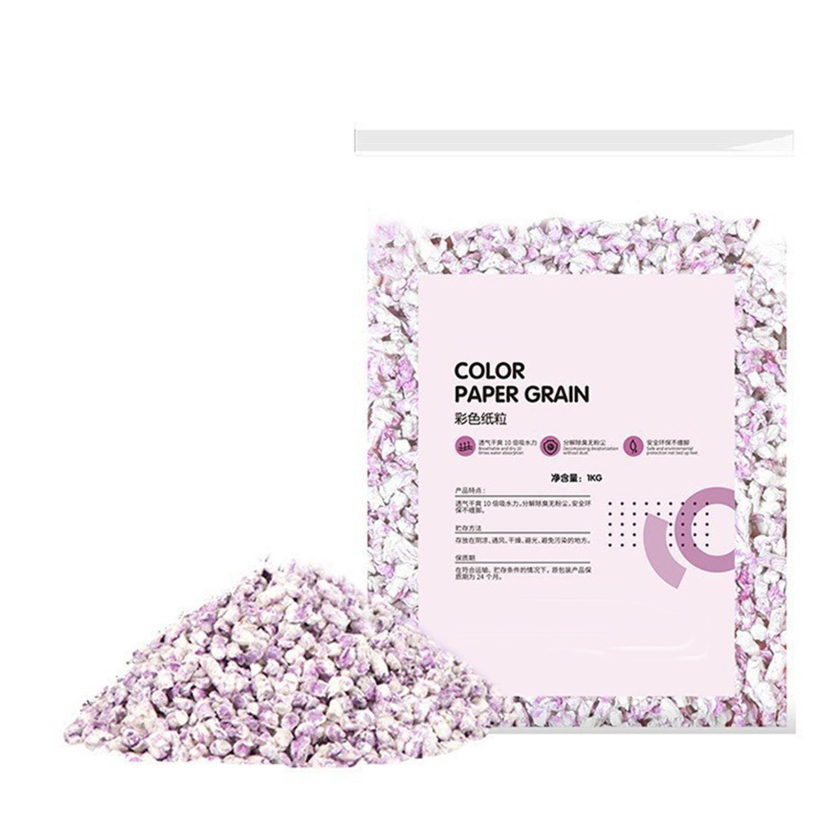 

Hamster Paper Bedding Absorbent Deodorant Colorful Small Animal Paper Grain for Hamster Small фиолетовый