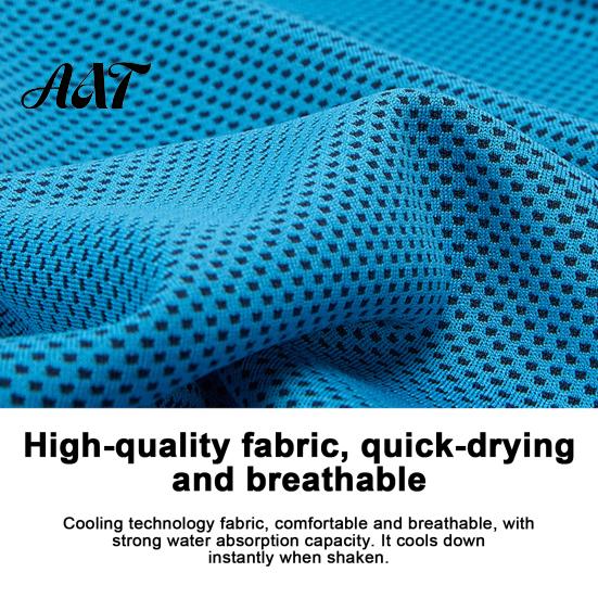 Yoga Exercise Towel 90x30cm Cooling for Face, Chilly Sports with Storage Bag Hot Weather Relief And Carabiner, Portable Cold Neck Wrap