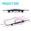 New Wide Angle Car Rearview Mirror with Built-In Baby Monitor Sub Mirror Clip-On Convex Blind Spot Elimination Interior Mirror Interior Mirrors6