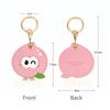 Bamen Bug Club Cartoon Access Control Card Leather Case Keychain Creative Cute Girl Key Pendant Bag Hanging Personalized Gifts