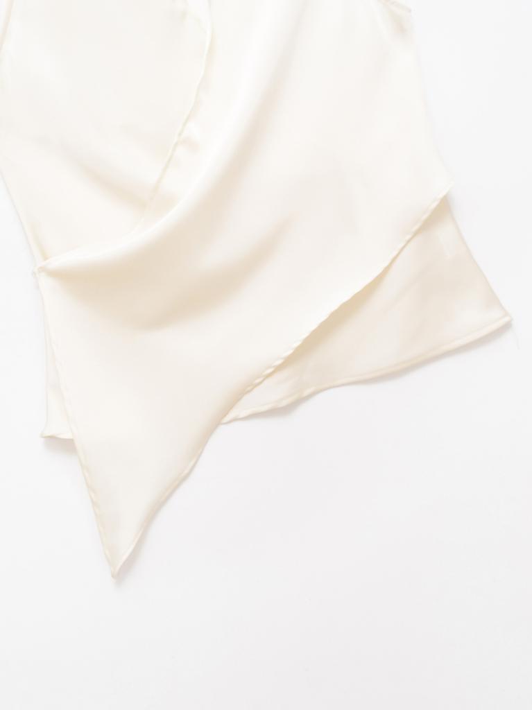 European and American style, new women's clothing, versatile silk satin texture neck collar top 2337/051