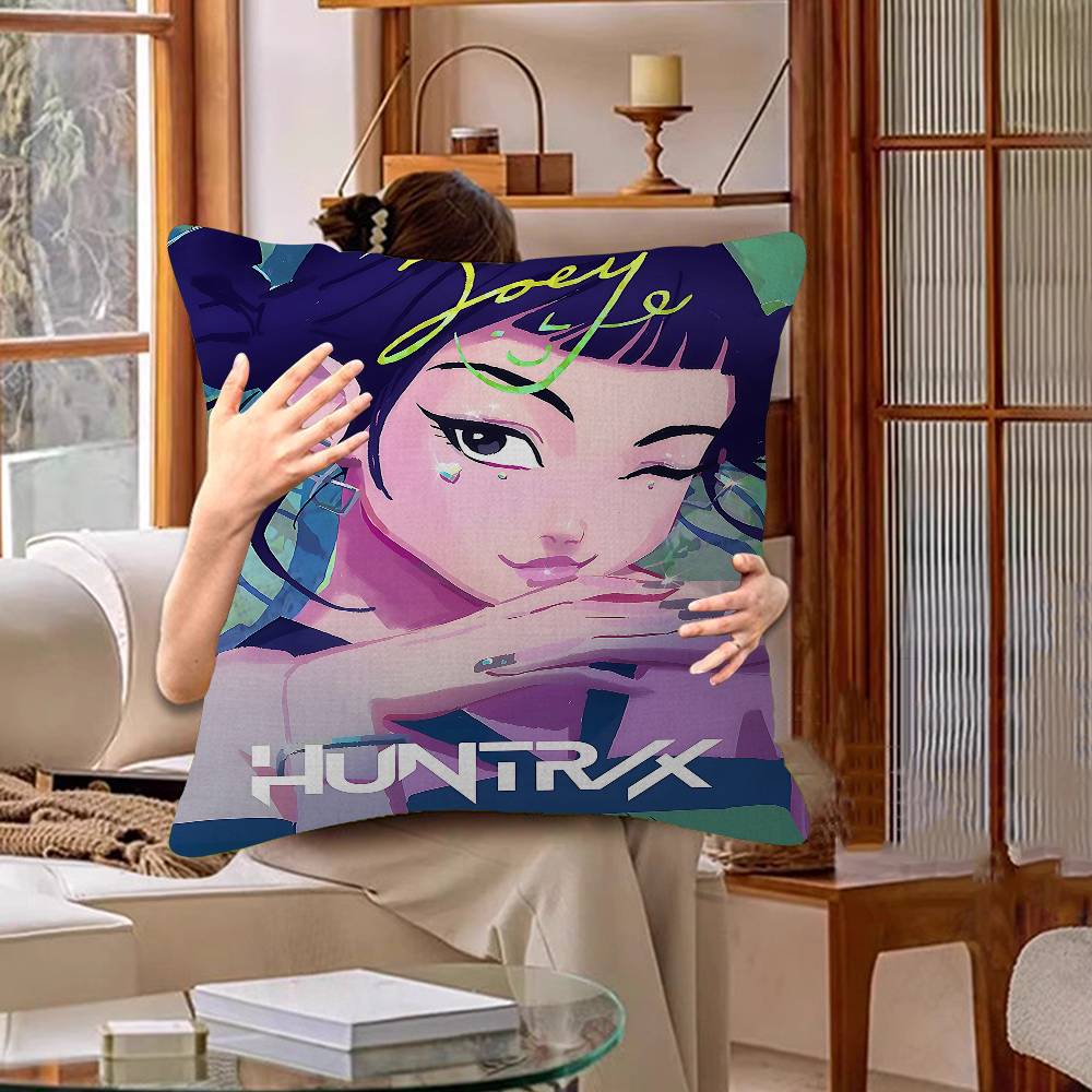 Movie Anime Kpop Style D-Demon H-Hunters Cushion Cover Pillowcase Upholstery Sofa Throw Pillow Home Decor Pillowcas
