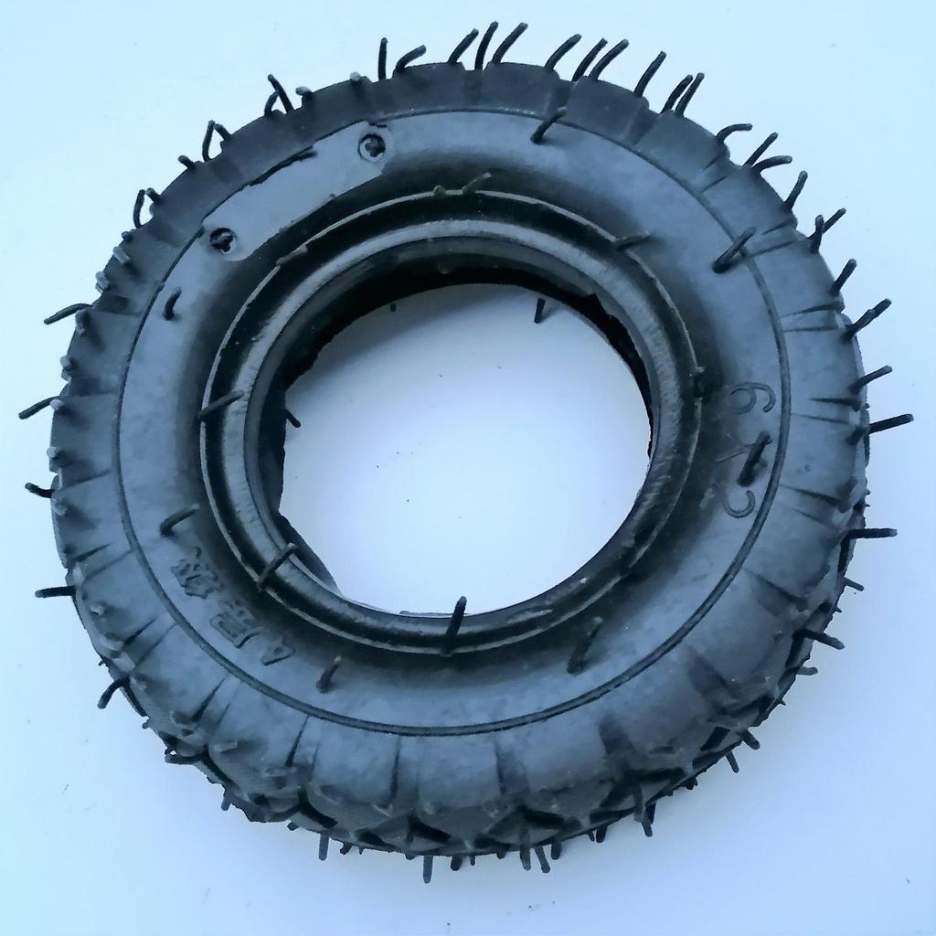 6x2 4-Layer Block Pattern Caster Rubber Pneumatic Wheel