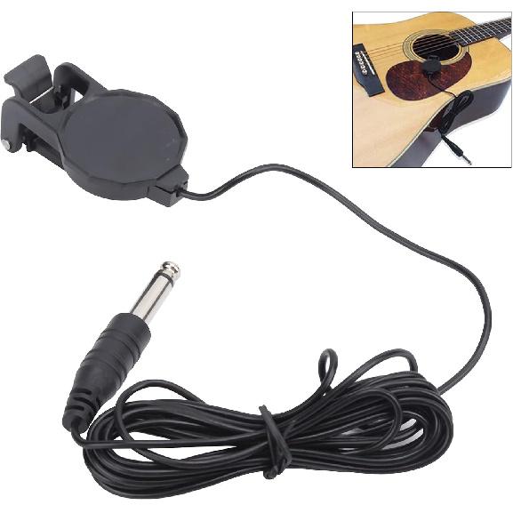 Clip On Pickup Microphone High Sound Quality, Portable, ABS and Metal Material for Violin Acoustic Guitar Ukulele