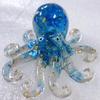 Natural Crystal Gravel Octopus Statue Dropper Resin Reiki Stone Garden Statue Ornaments Office Tabletop Bar Decorative Fun Gift