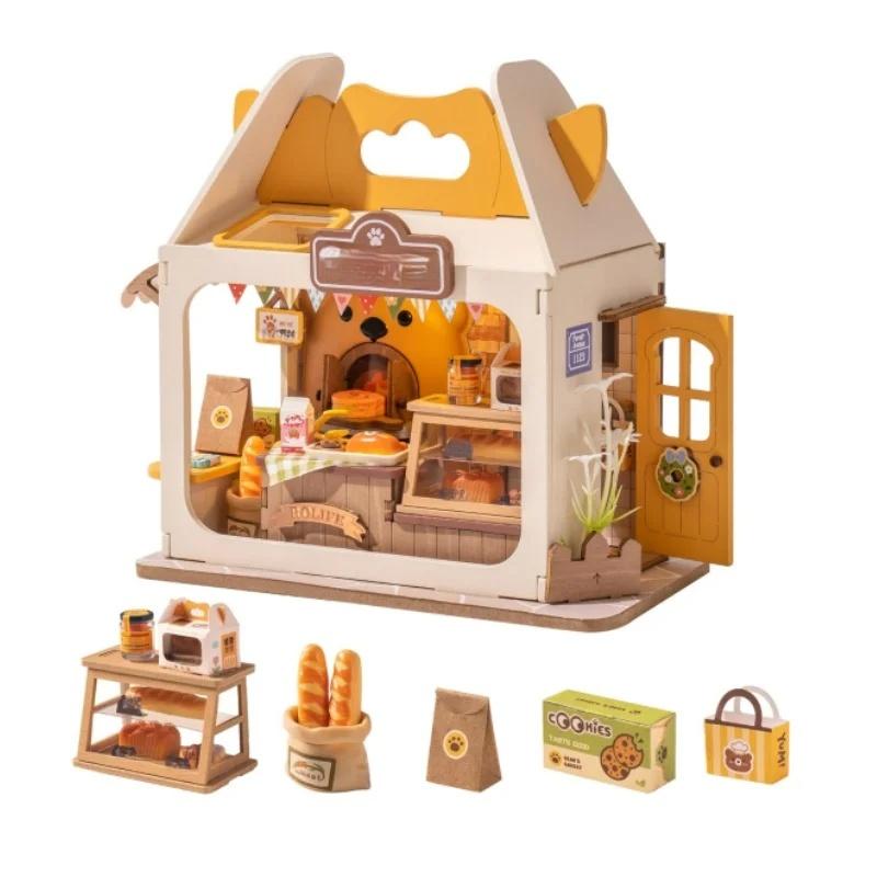 ROBOTIME Rolife 3D Puzzles Box Shop DIY Miniature House Kit DS033