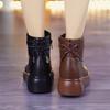 Vinter nye fløyel allsidige korte støvletter dame plattform muffin Martin støvler sklisikre medium mor bomullssko myke