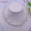 YouLaPan Beaded Crystal Bridal Wedding Belt Handmade Pearls Sash Belt for Woman Dress Rhinestone Jewelry Accessories SH03