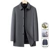 IMAGINEX Men's Wool Blend Executive Coat with Goose Down Lining