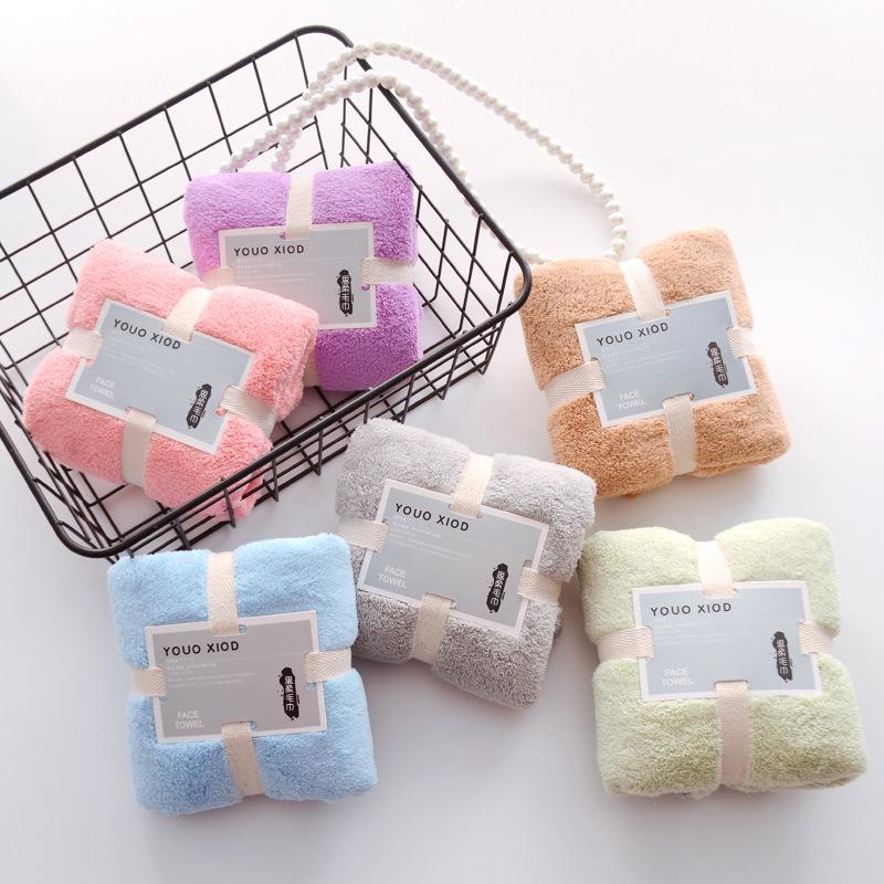 Creative Coral Fleece Warp Knitted Towel - Absorbent Wedding Celebration Souvenir Gift
