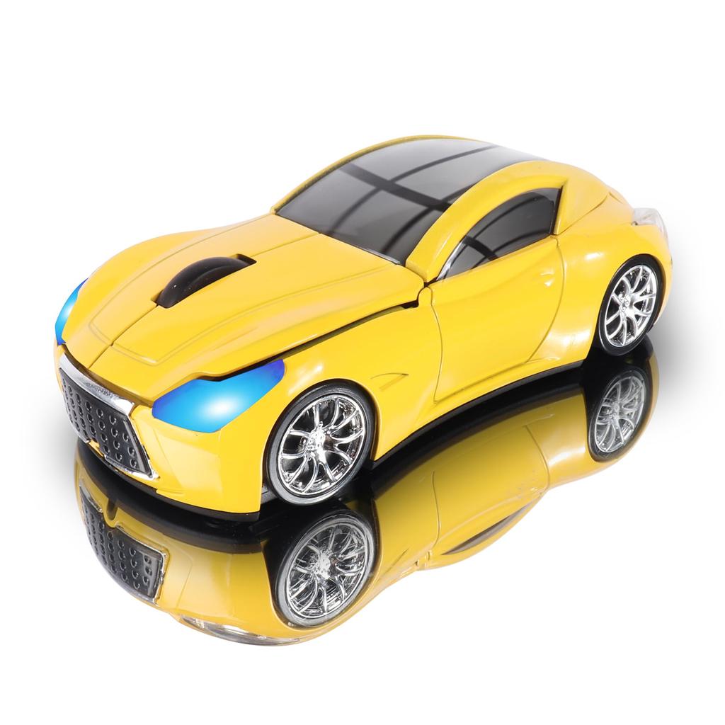 Fmlyhom Wireless USB Mouse, Car-Shaped, Stylish and Cool, Compact and Lightweight, 2.4Ghz Optical, 3 Buttons, Symmetrical, with USB Receiver, for