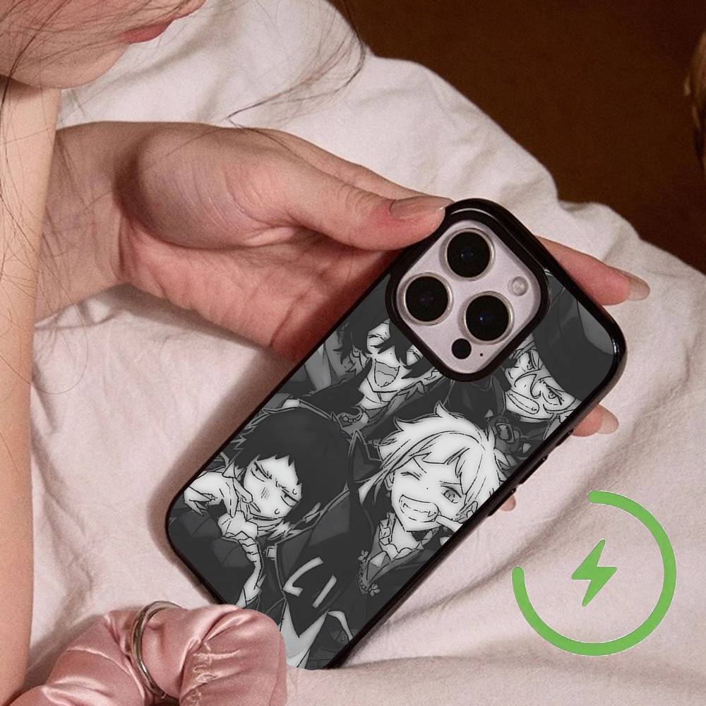 Anime O-Oshi No K-Ko Magnetic Wireless Charge Phone Case For IPhone 14 13 12 11 15 16 17 Pro Max Magnetic Cover