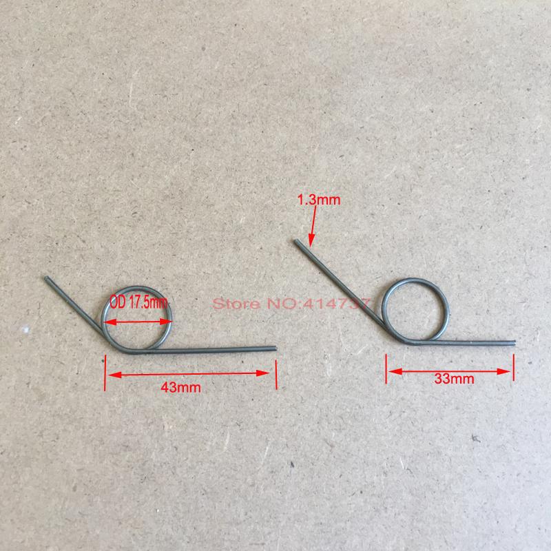 10pcs/lot 1.3mm wire tensioning torsion spring Carbon steel torsion springs 1.3mm