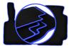 CARLUX-BLUE Car Mats For: Smart ForTwo I with Paw (1998-2007)