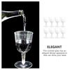 8 Pcs Whiskey Glasses Plastic Beer Mug Disposable Glitter Cups Clear Transparent Tumbler
