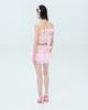 Leobyui Organza Ripple Layered Skirt Pink