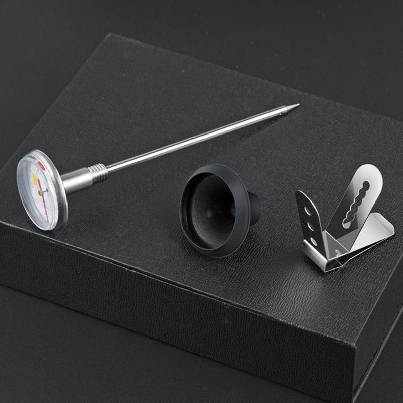 Milk Frothing Jugs Thermometers Stainless Steels Coffee Temperature Meter Probe Kitchen Measuring Tool Easy To Use