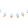 1 Bag Garland Cream Shape Banner Cartoon Punch-free Ice Wall-mounted Birthday Party Bunting Banner Photography Props