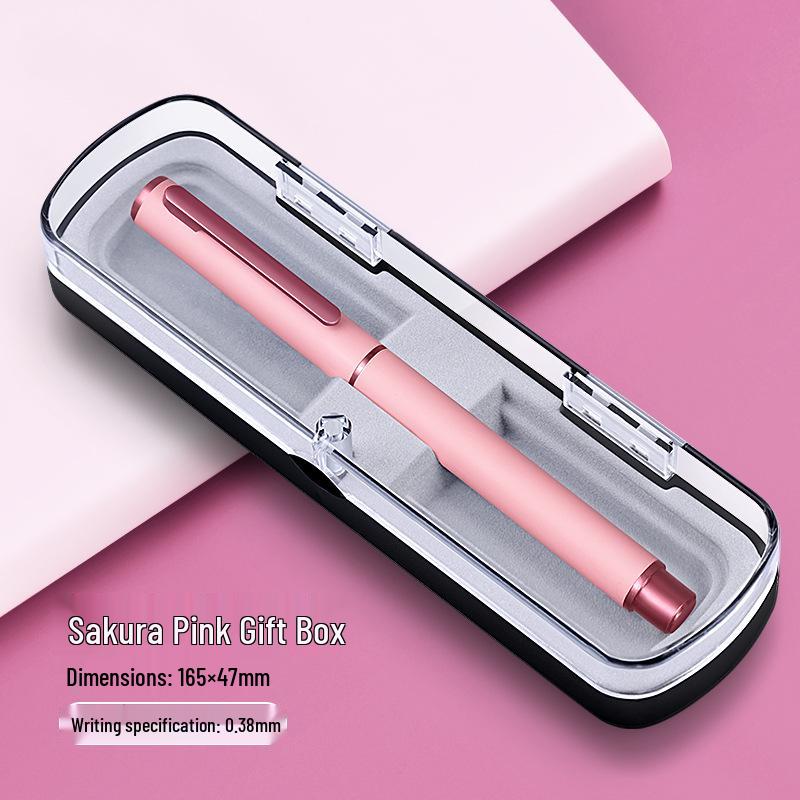 Gradient Fountain Pen with Dazzling Colors & Replaceable Ink Cartridge, Logo Customization Available