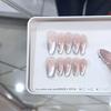 Hand-woven Armor Minimalist White Moonlight Three-dimensional Zircon Light Metering Cat Eye Pure Temperament Nail Art Patch