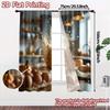 2pcs, 2D FLAT PRINTING Curtains (Without Rod) Pumpkin Burst Modern Curtain Modern Yarn Curtains Decorations For Home Ldeal for