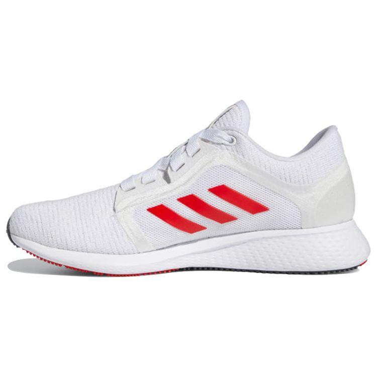 Adidas Edge Lux 4 Comfortable Simple Fabric Durable Shock Absorption Lightweight Low Top Casual Running Shoes Women Sneaker White Red FX9952
