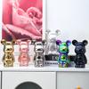 21cm Keramická figurka medvěda Domácí dekorace Moderní minimalistický obývací pokoj Ornament na TV skříňku Luxusní stylový sběratelský předmět