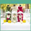 Deluxe Xmas Santa Wine Bottle Bag Cover For Holiday Table Festivities