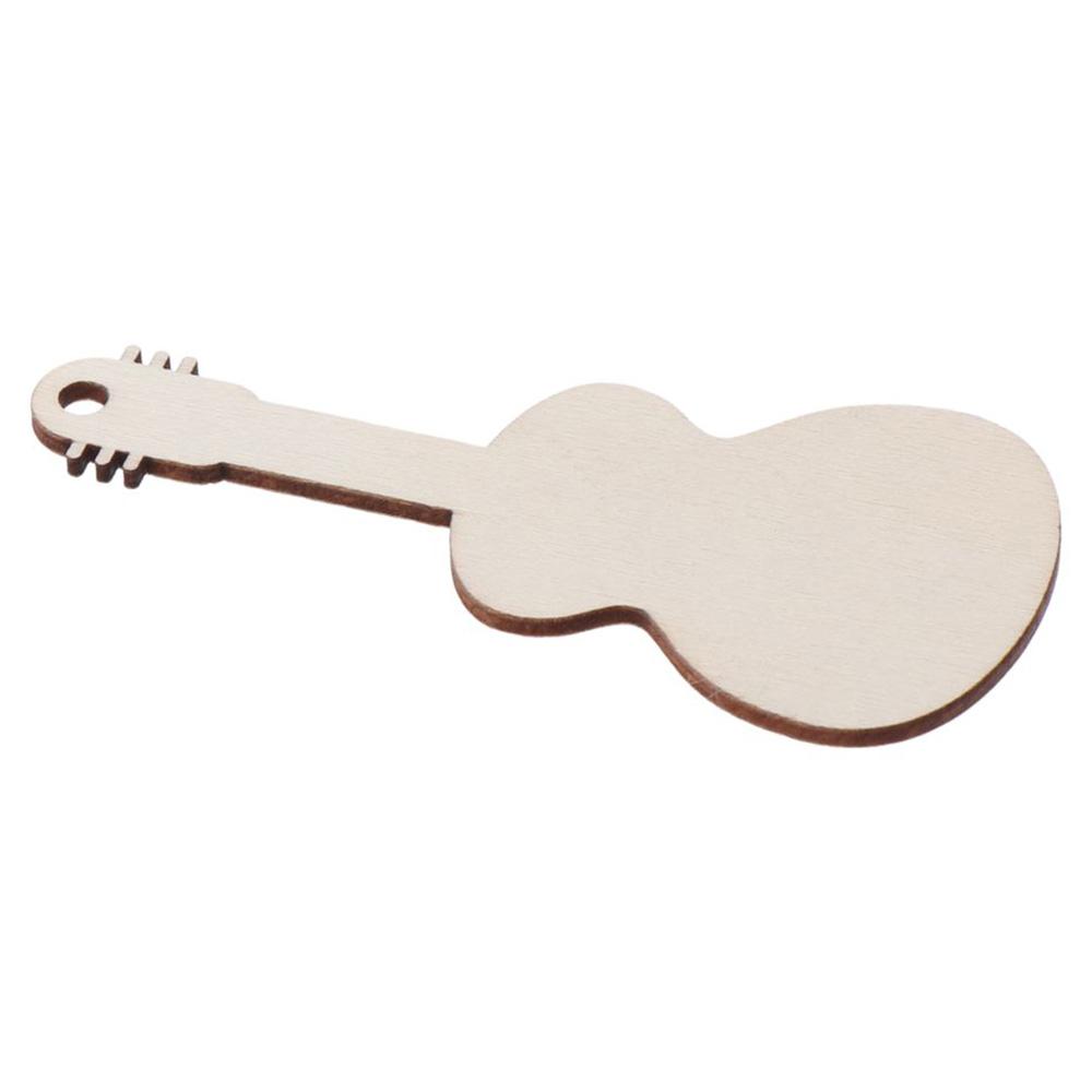 20pcs with Hanging Hole Unfinished Cutouts Guitar Shaped Gift Tags  for Home Party Decor
