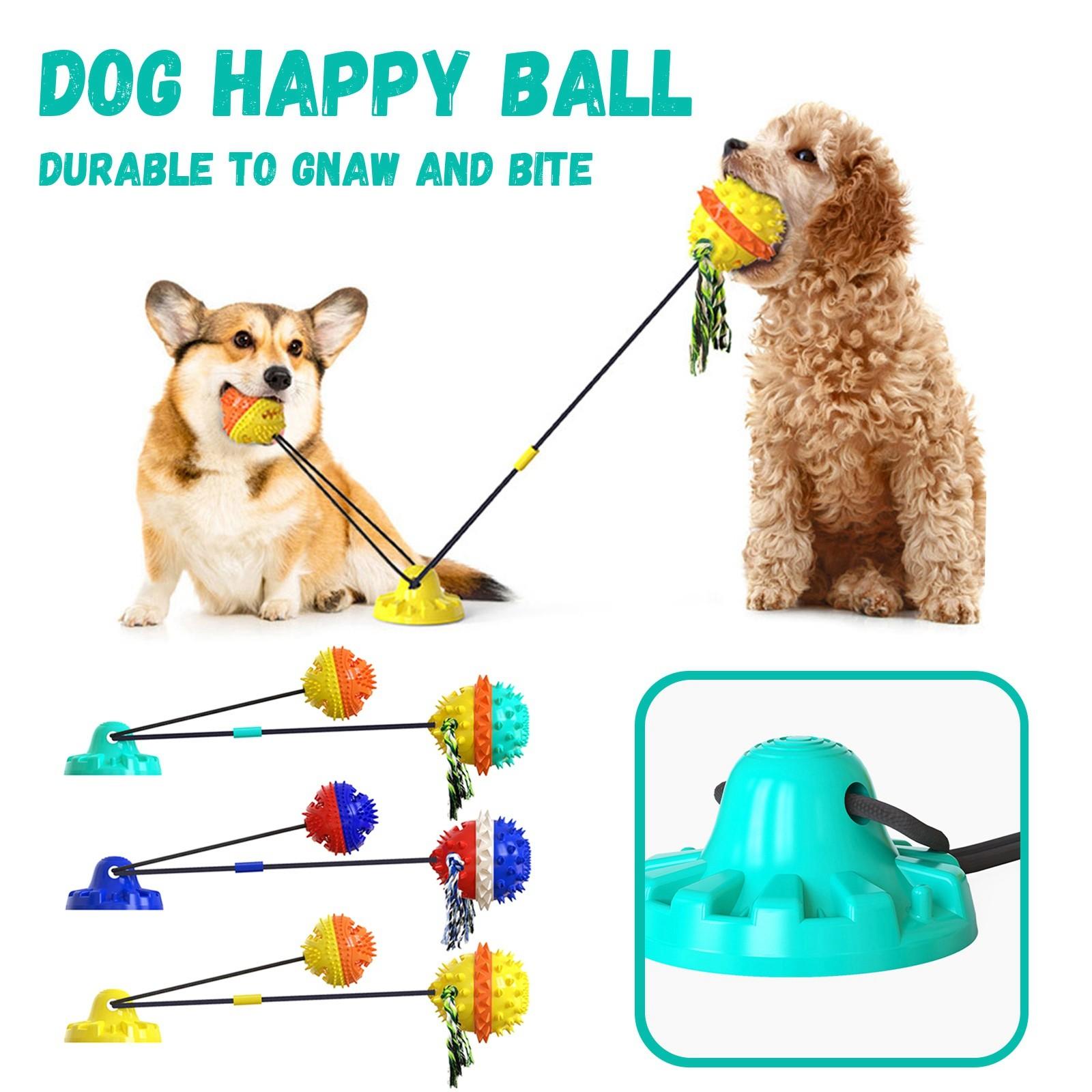 

Игрушки для собак для собак, которые любят жевать, интерактивные развивающие игрушки на присоске, перетягивание каната, все размеры, раздача еды для борьбы со скукой