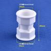 Male-to-Male Plastic Extension Nipple Connector with External Thread Adapter, High-Temperature Resistant, Sizes: 4/6/1 Inch.