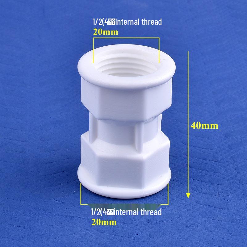Male-to-Male Plastic Extension Nipple Connector with External Thread Adapter, High-Temperature Resistant, Sizes: 4/6/1 Inch.