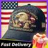 Men Women Baseball Caps US 250th Anniversary Cap Adjustable Retro Washed Patriotic Cap US 250th Anniversary Sports Trucker Hat