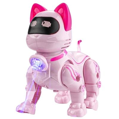 1Pc Children's Light and Music Electric Robot Cat Walking and Singing Leash Pet Toy