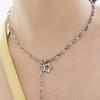 VVV Ribbon Star Chain Drop Surgical Necklace