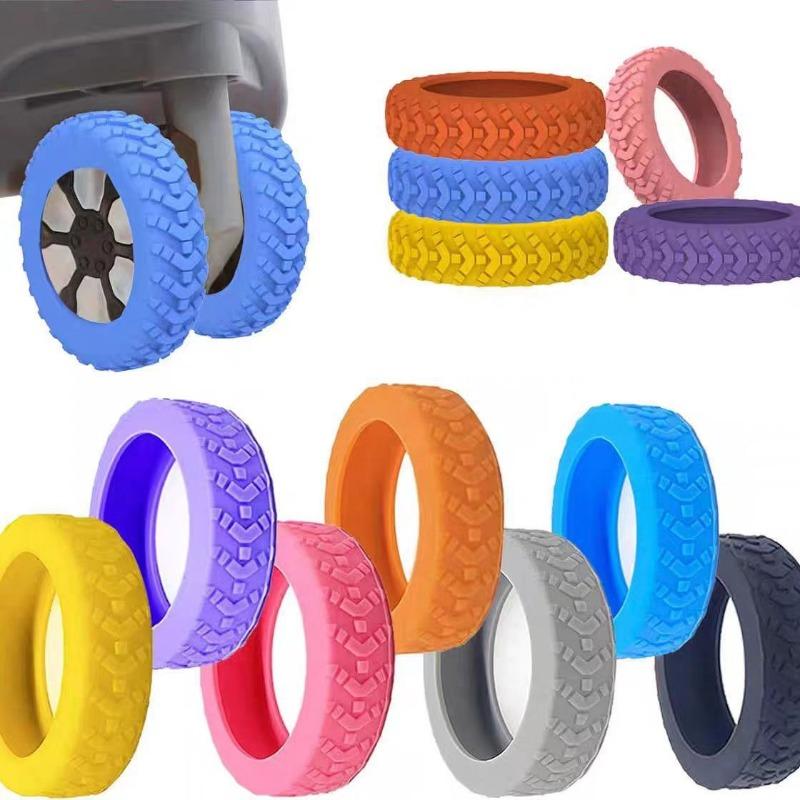 16PCS new luggage wheel protective cover, suitable for luggage and office chairs - noise reduction, shock-proof and collision-proof cover