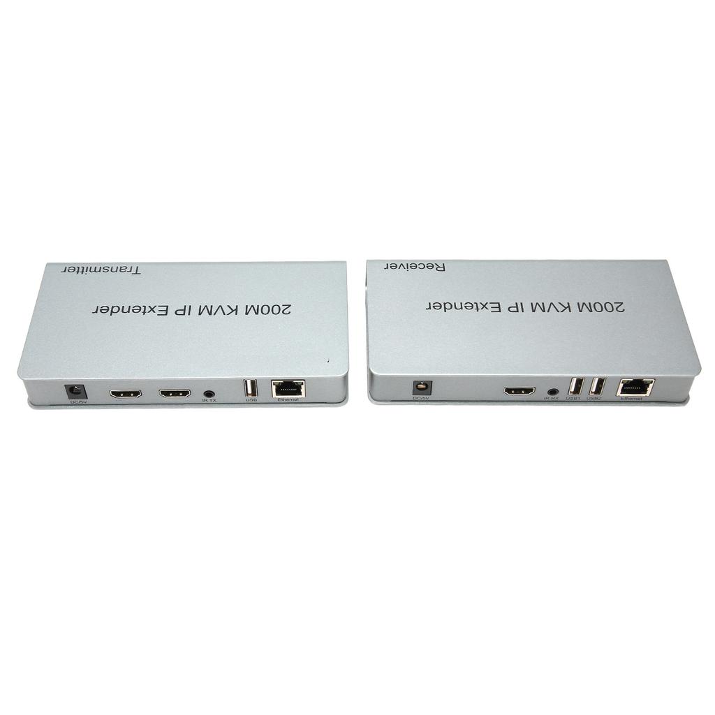 200m KVM IP Extender RJ45 HD Multimedia Interface KVM Over IP Extender with Wide IR TCP IPm By UTP