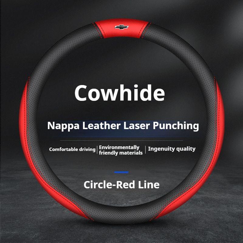 Leather Car Steering Wheel Cover For Chevrolet Trax 2013-2023 2024 2025 Non-slip Auto Steering Wheel Chevrolet Trax Accessories