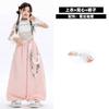 Girls Jazz Dance Outfit Hip Hop Street Performance Costume Kids Stage Wear With Lace Sleeve Top Pink Pants