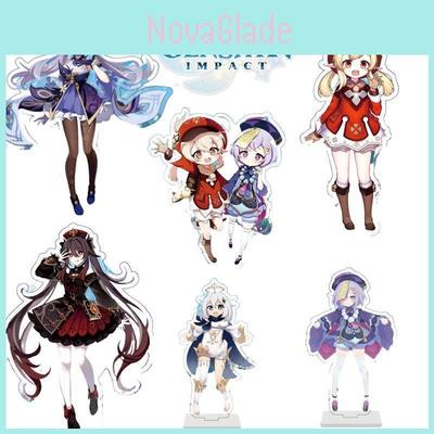Genshin Impact Acrylic Stand Anime Characters Hutao Klee Keqing Desktop Decor