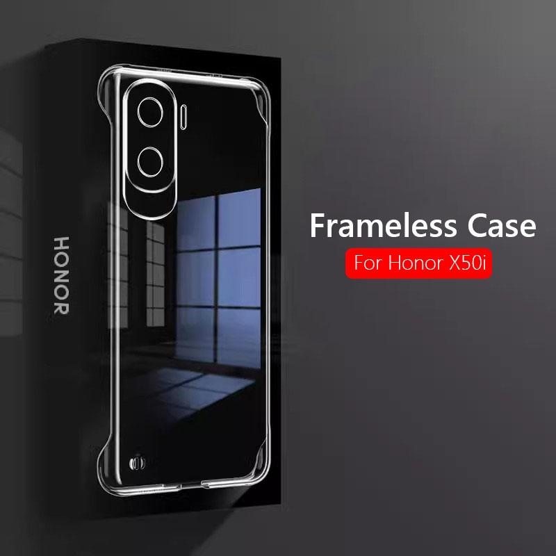 Frameless Slim Clear Hard Back Cover Case On For Honor 90 Lite Pro Honor90Lite ShockProof Coque Phone Cases For Honor 90 Lite