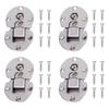 4pcs Zinc Alloy Concealed Cabinet Hinge Semicircular Folding Door Hinge Flap Door Hinge  Desks