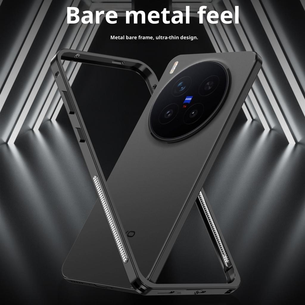 For Vivo X300 Pro 5G Bumper Case Metal Frame Heat Dissipation Cover