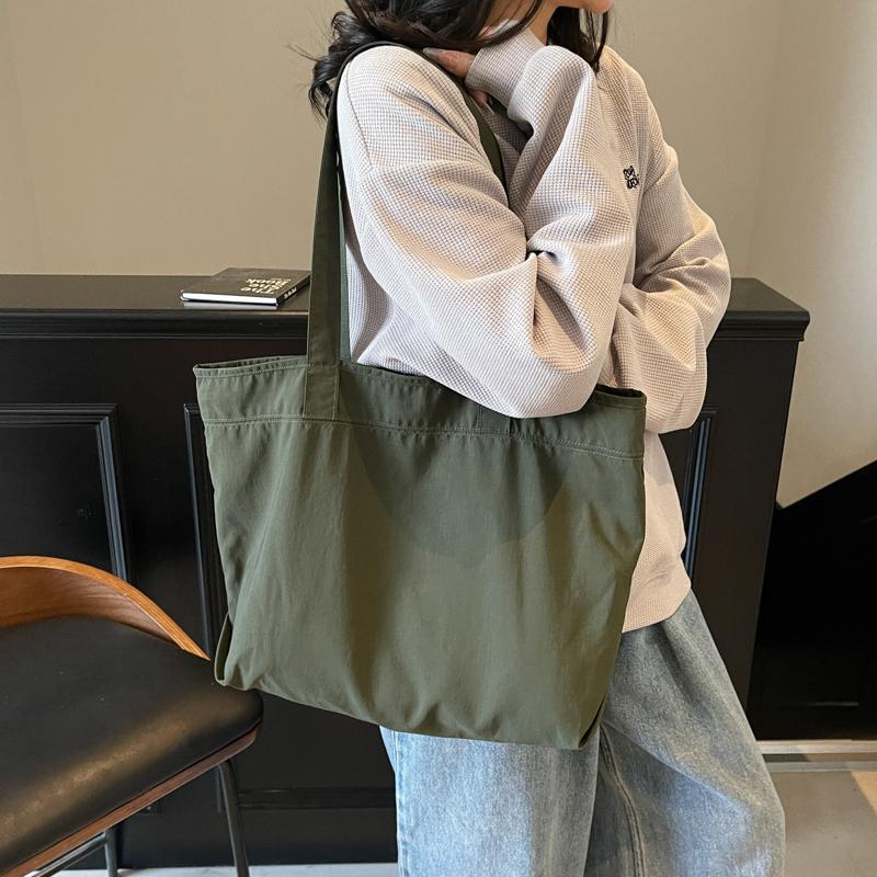 Student Class Shoulder Bag Women's Large Capacity Commuter Handbag Waterproof Tote Bag