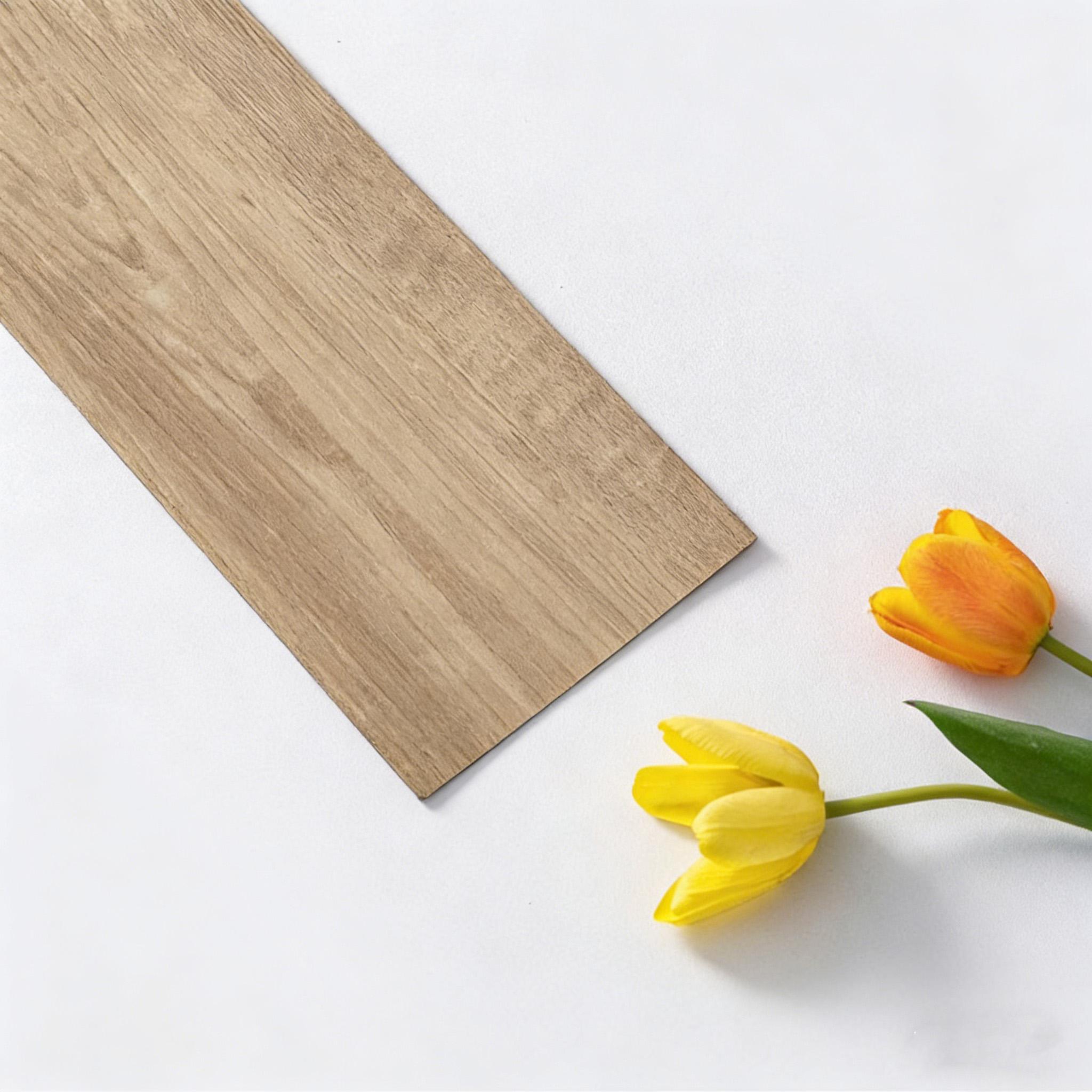 10 шт. 40x15 см Напольная наклейка Настенная наклейка Современная самоклеящаяся Толстый ПВХ Имитация дерева Напольная наклейка Декор для гостиной спальни