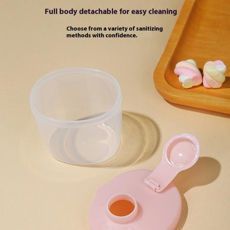 Travel Milk Powder Storaeg Box Formula Container Detachable Feature for Single Use Feeding and Easy Storage