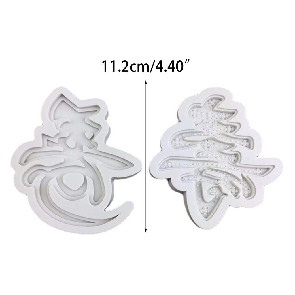 Fondant Molds Chinese Word Shou Shaped Silicone Material for Kitchen DIY Baking