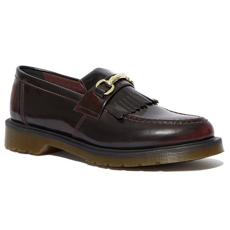 Dr.Martens Adrian Leather Loafers Unisex Cherry Red 25363600